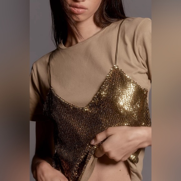 NWT Le Superbe Birdie Sequin Tee - Picture 4 of 4